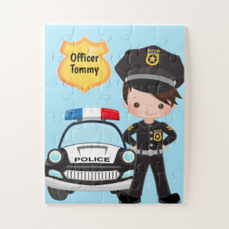 Personeel van de politie en Kind van de patrouille Legpuzzel