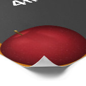 Personeel van leerkrachten Chalkboard met Apple Poster (Hoek)