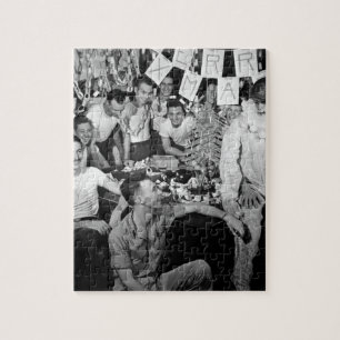 Personeel van USS LEXINGTON vier_War Afbeelding Legpuzzel