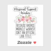Personeel voor persoonlijke support, PSW, thuiszor Sticker (Vel)