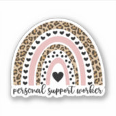 Personeel voor persoonlijke support, PSW, thuiszor Sticker (Voorkant)