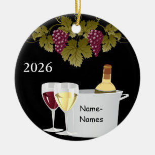 PERSONEEL WIJNLIEFHEBERS 2014 KERSTBAL GAVER KERAMISCH ORNAMENT