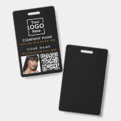 Personeels-ID Foto QR-code Aangepaste ID-afdrukken Badge (Voor- en achterkant)