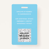 Personeels-pas VIP Waterverf Abstracts Badge (Achterkant)