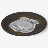 Personeelsagent Sheriff Cop NAME Badge Papieren Bordje (Gekanteld)