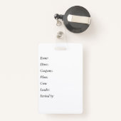  personeelsbadge personaliseren badge (Achterkant met intrekbare)