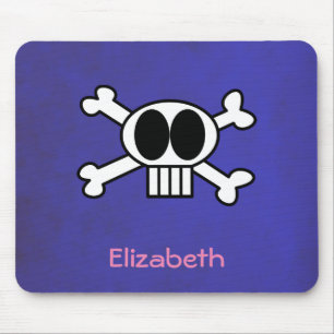 Personeelsbeenderen Cute Skull en Crossbones Muismat
