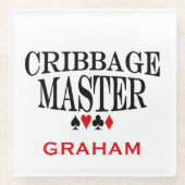 Personeelsdelictmaster Glazen Onderzetter (Voorkant)