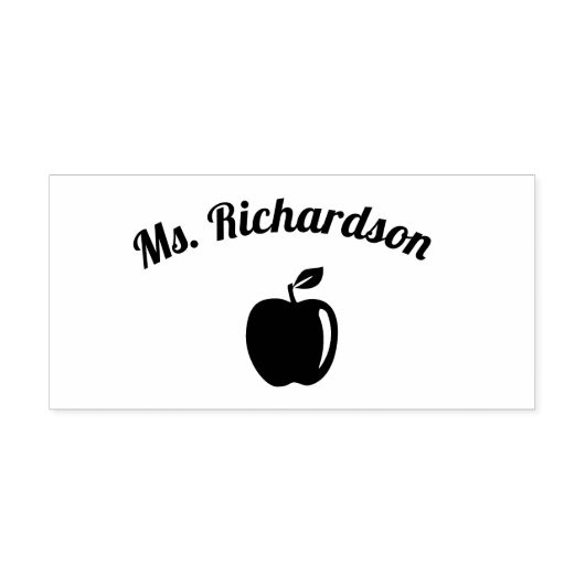 Personeelsdocent Apple Rubberstempel (Afrduk)