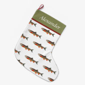 Personeelsformatie Vissenvakantie Bruine forel L Grote Kerstsok (Voorkant (Hangend))