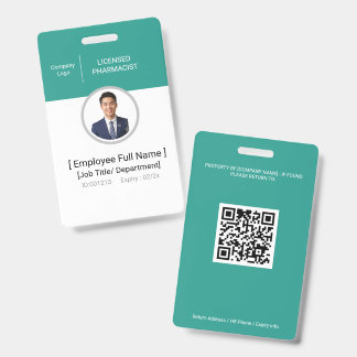 Personeelsfoto-ID-badge apotheek Geregistreerd Apo Badge