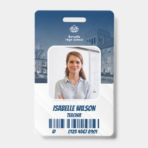 Personeelsfoto ID-badge voor docenten Badge