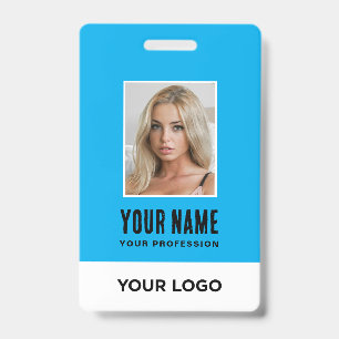 Personeelsfoto ID-bedrijf Vet beveiligingsbadge Badge