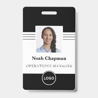 Personeelsfoto Zakelijk Logo Streepjescode ID Badge