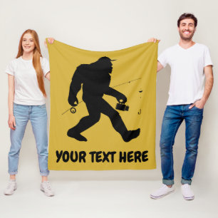 Personeelsgebonden Bigfoot Sasquatch Vist Blanket Fleece Deken