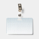 Personeelskaart | Aangepaste tekst en kleur Basis Badge (Achterkant met clip)