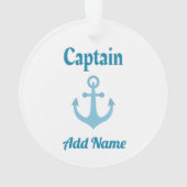 Personeelskapitein Anchor Ornament (achterkant)