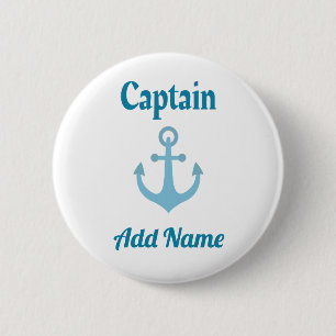 Personeelskapitein Anchor Ronde Button 5,7 Cm