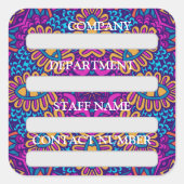 PERSONEELSLABEL STICKER VOOR BEDRIJF (Voorkant)