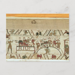Personeelsleden bereiden een banquet voor William  Briefkaart
