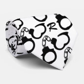 Personeelsleden Handboeien Stropdas Necktie (Opgerold)