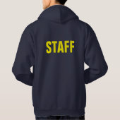 Personeelsleden hoodies voor bemanning, team of we (Achterkant)