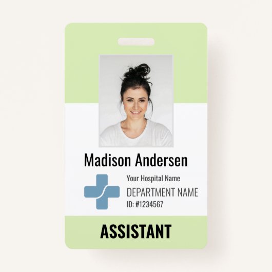 Personeelsleden Logo en foto-ID Slecht Badge (Voorkant)