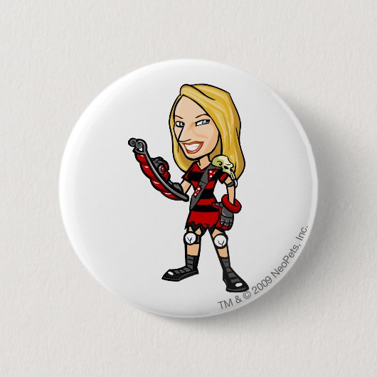 Personeelsleider van Viola Krawk Ronde Button 5,7 Cm (Voorkant)