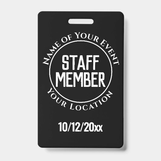 Personeelslid Badge (Front)