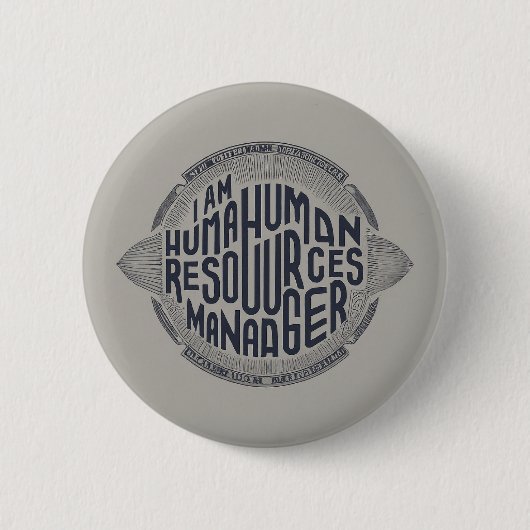  personeelsmanager ronde button 5,7 cm (Voorkant)