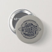  personeelsmanager ronde button 5,7 cm (Voorkant /achterkant)