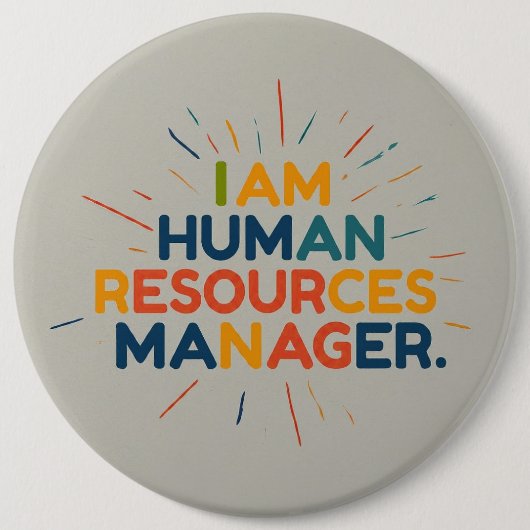 Personeelsmanager Ronde Button 6,0 Cm (Voorkant)