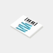 Personeelsmedewerkers officieus post-it® notes (Schuin)