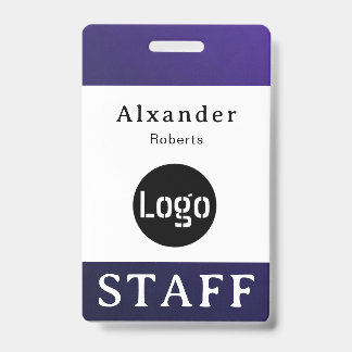 Personeelsnaamkaart, aangepast logo badge