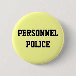 Personeelspolitie - Afdeling Personeelszaken Ronde Button 5,7 Cm