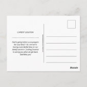 Personeelsrijdend wegvervoer briefkaart (Achterkant)