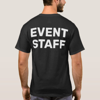 Personeelsrugprint Evenemententeam Uniform T-shirt
