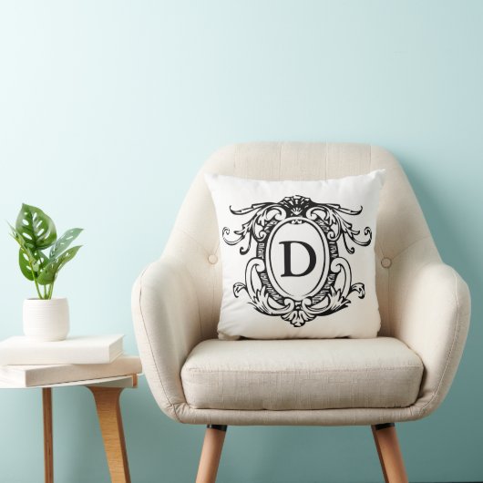 Personeelsrust op monogram kussen (Stoel)