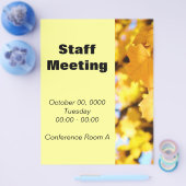 Personeelsvergadering brochures gele herfst laat K (Enkel)