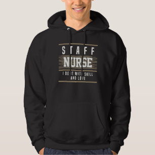 Personeelsverpleegster doet het met vaardigheden e hoodie