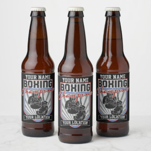 Personeelsvriendelijke kampioenen Boxer Fitness Gy Bier Etiket
