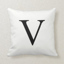 Personeelsvriendelijke Monogram Pillow | Initiaal 