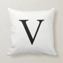 Personeelsvriendelijke Monogram Pillow | Initiaal  Kussen