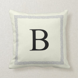 Personeelsvriendelijke Monogram Pillow | Initiaal  Kussen