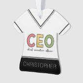 Personeelszaken directiecommissaris Boss Gift Ornament (voorkant)