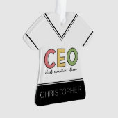 Personeelszaken directiecommissaris Boss Gift Ornament (voorkant)