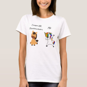 Personeelszaken Eenhoorn Grappig Paard HR cadeau T-shirt