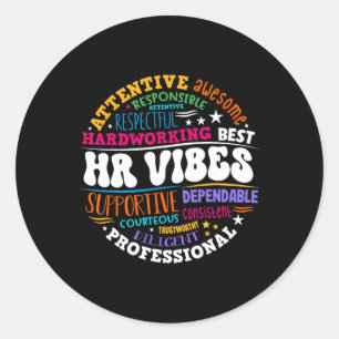 Personeelszaken Hr Vibes Analist Werknemer Waarder Ronde Sticker