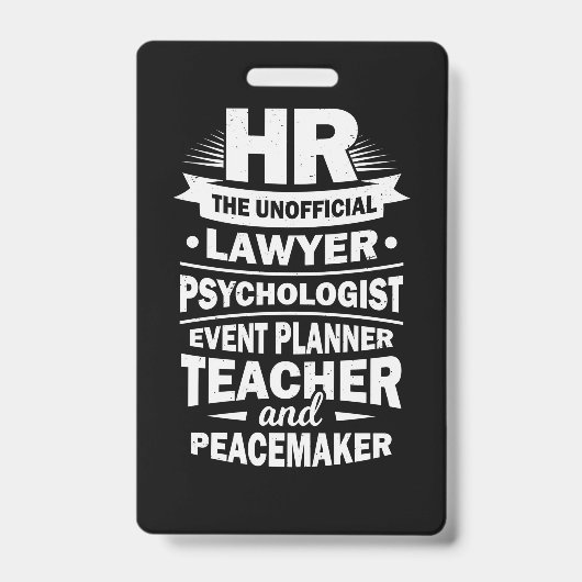 Personele middelen badge (Voorzijde)