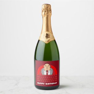 Personele middelen Kantoor Sparkling Wijnetiket